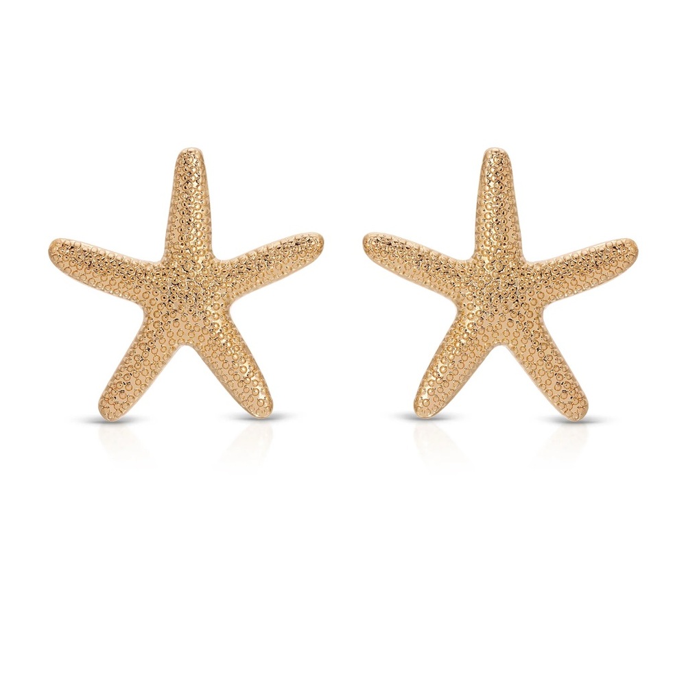 Ettika Gold Starfish Earrings